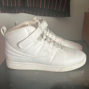All white Fila size 12.    $30
